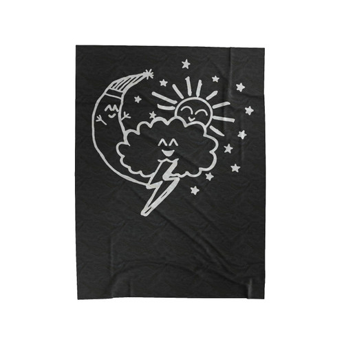 Cute Weather Velveteen Blanket
