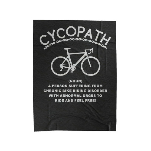 Cycling Cycopath Bike Riding Velveteen Blanket