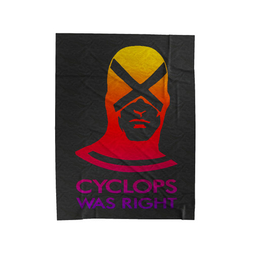 Cyclops Was Right Logo Velveteen Blanket