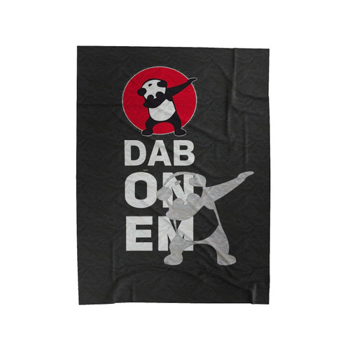 Dab Panda Velveteen Blanket