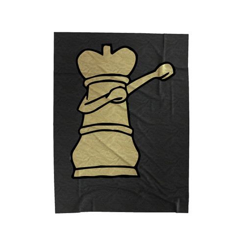 Dabbing Chess Queen Velveteen Blanket