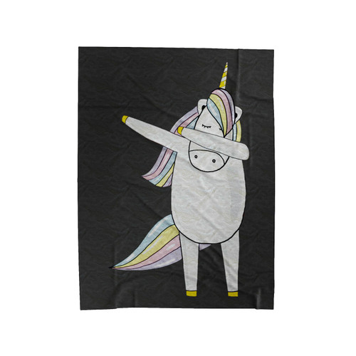 Dabbing Dab Dance Unicorn Ma Doing Hip Hop Pose Funny Velveteen Blanket