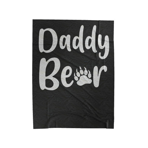 Daddy Bear Velveteen Blanket