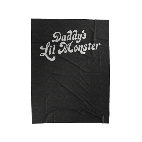 Daddy's Lil Monster Harley Quinn Velveteen Blanket