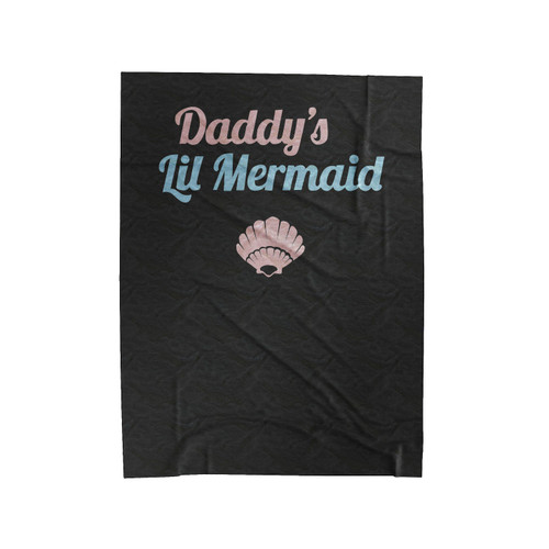 Daddy's Little Mermaid Velveteen Blanket