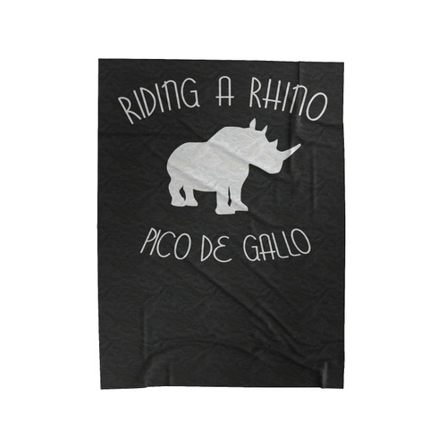 Dance Gavin Dance Riding A Rhino Pico De Gallo Velveteen Blanket