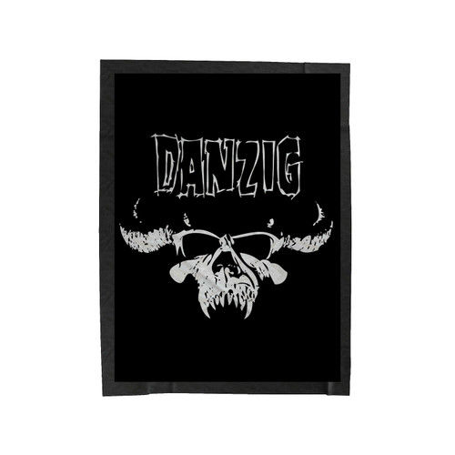 Danzig Music Band Logo Velveteen Blanket