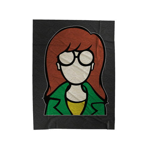 Daria Cartoon Popular Tv Series Inspired Graphic Velveteen Blanket