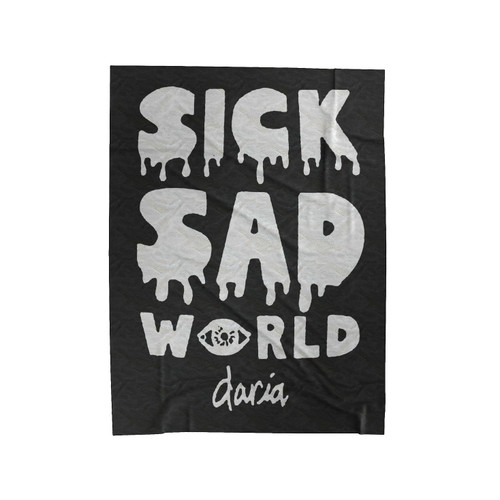 Daria Sick Sad World 1 Velveteen Blanket