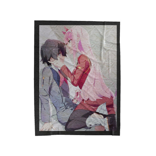 Darling In The Franxx Zero Two X Hiro 2 Velveteen Blanket