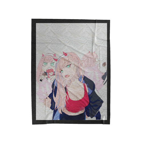 Darlinginthefrankxx #Zerotwo #Render Zero Two Cute Velveteen Blanket
