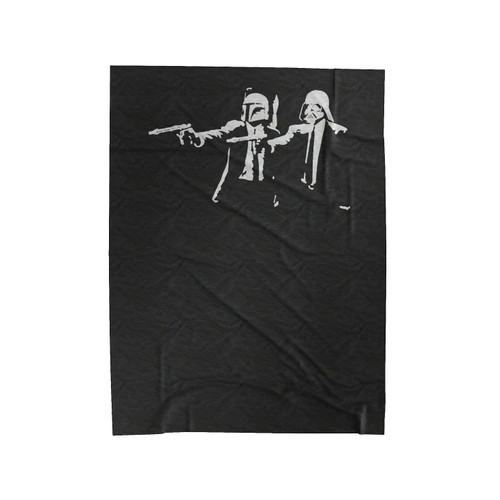 Darth Vader Boba Fett Star Wars Pulp Fiction Parody Velveteen Blanket Darth Vader Boba Fett Star Wars Pulp Fiction Parody Velveteen Blanket