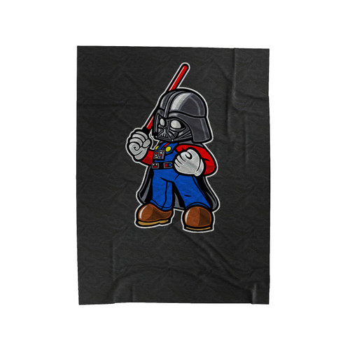 Darth Vader Mario Bros Plumber Star Wars Mashup Velveteen Blanket