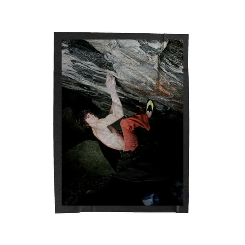 Dave Graham Climber Velveteen Blanket