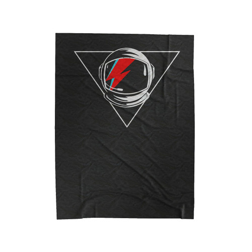 David Bowie Tribute Helmet Velveteen Blanket