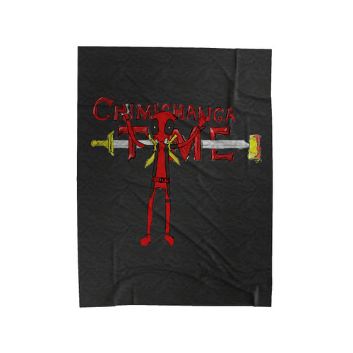 Deadpool Adventure Time Chimichanga Velveteen Blanket
