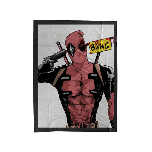 Deadpool Bang Velveteen Blanket