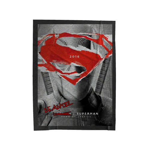Deadpool Batman V Superman Velveteen Blanket