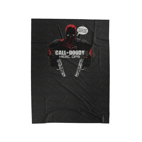 Deadpool Call Of Doody Comedy Velveteen Blanket