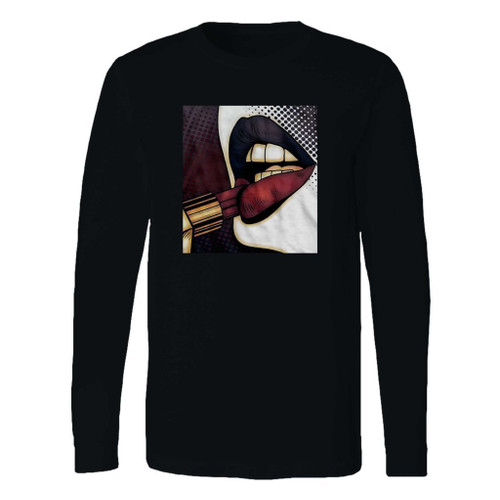 This classic fit harley quinn dark lipstick long sleeve shirt is casually elegant and very comfortable. With fine quality print to make one stand out, it's a perfect fit for every occasion.