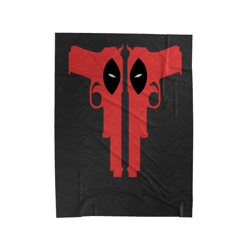 Deadpool Guns Superhero Velveteen Blanket