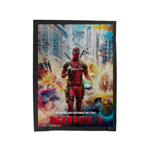 Deadpool Has Entered The Chat Velveteen Blanket