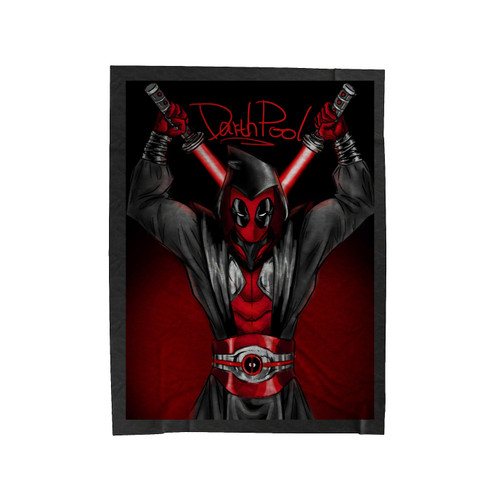 Deadpool Illustration Velveteen Blanket