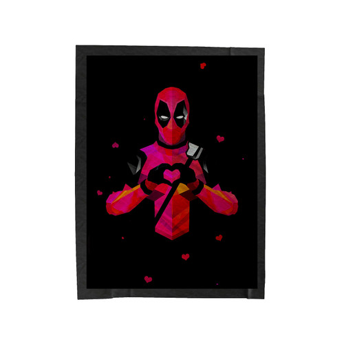 Deadpool In Love Velveteen Blanket