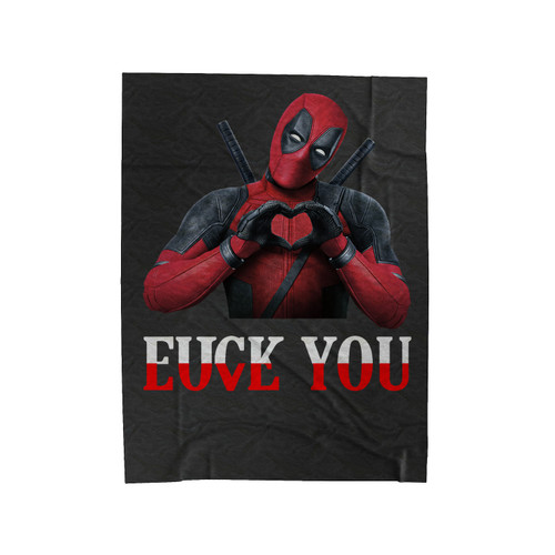 Deadpool Love You Velveteen Blanket