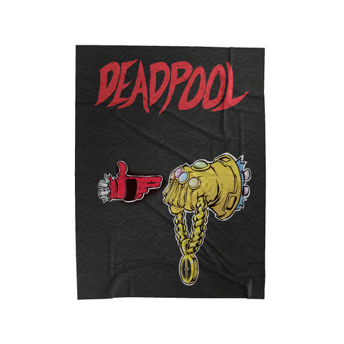 Deadpool Meets Thanos Velveteen Blanket