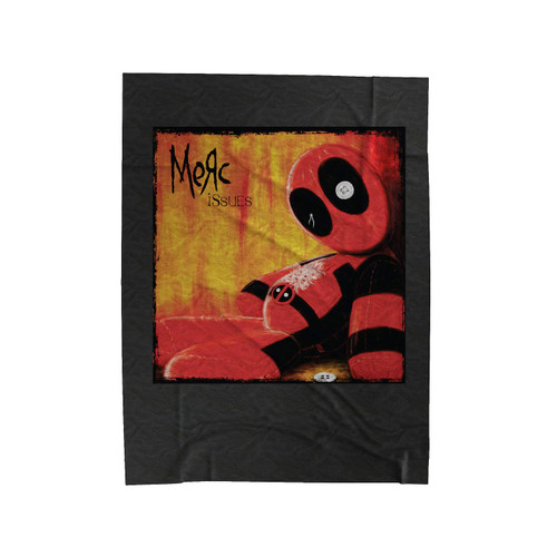 Deadpool Merc Issues Art Velveteen Blanket