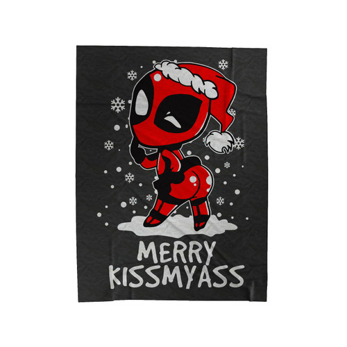 Deadpool Merry Kissmyass Velveteen Blanket