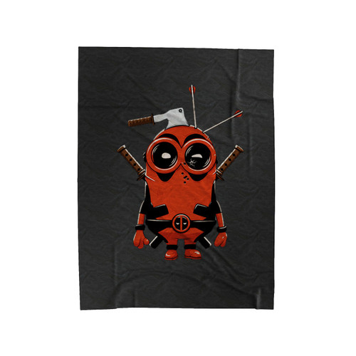 Deadpool Minion Funny Movie Velveteen Blanket