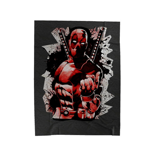 Deadpool Party Marvel Superhero Velveteen Blanket