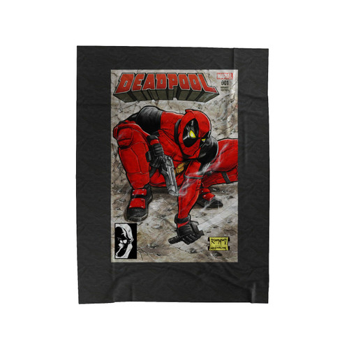 Deadpool Spidey Swipe Velveteen Blanket