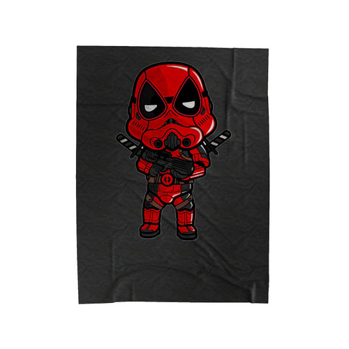 Deadpool Star Wars Storm Trooper Star Wars Parody Character Velveteen Blanket