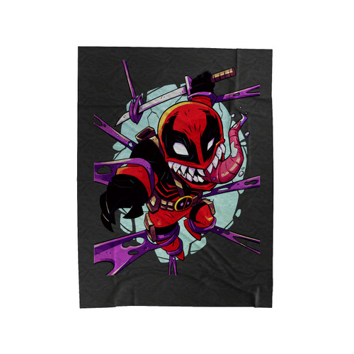 Deadpool Venom Velveteen Blanket