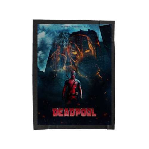 Deadpool Welcome To A World Where I Rule Velveteen Blanket