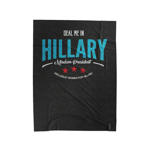 Deal Me In Madam President Velveteen Blanket