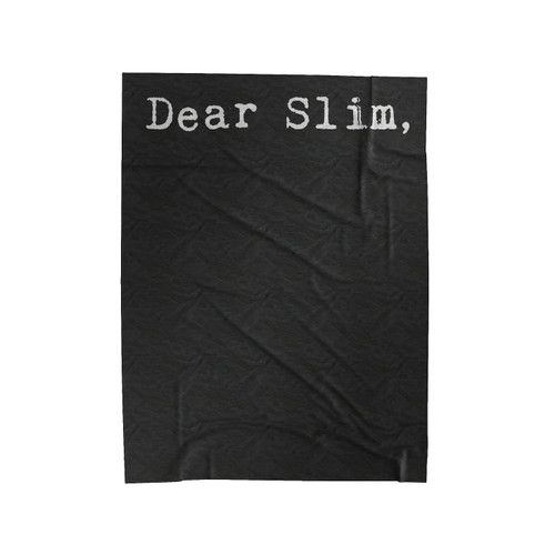 Dear Slim Eminem Velveteen Blanket