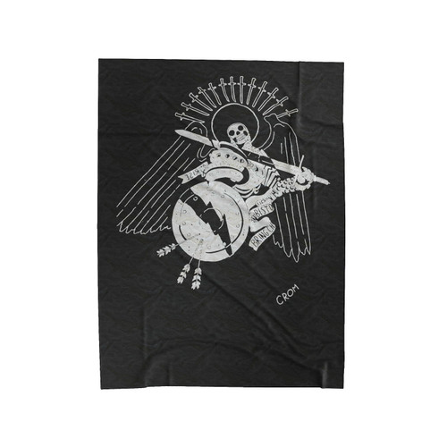 Death Angel Crom Velveteen Blanket