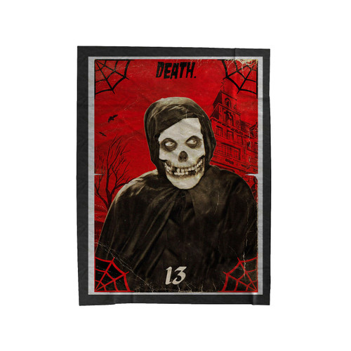 Death Tarot Card Velveteen Blanket