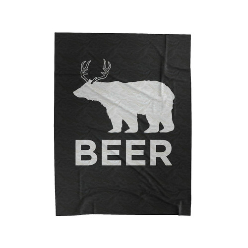 Deer Beer Velveteen Blanket