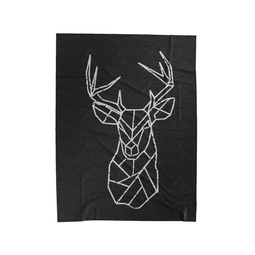 Deer Geometric Velveteen Blanket