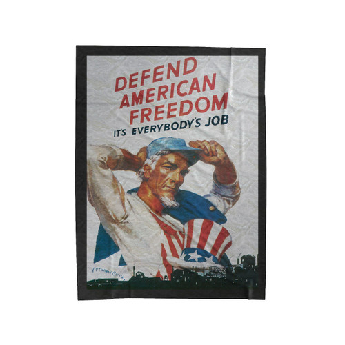 Defend American Freedom 2 Velveteen Blanket
