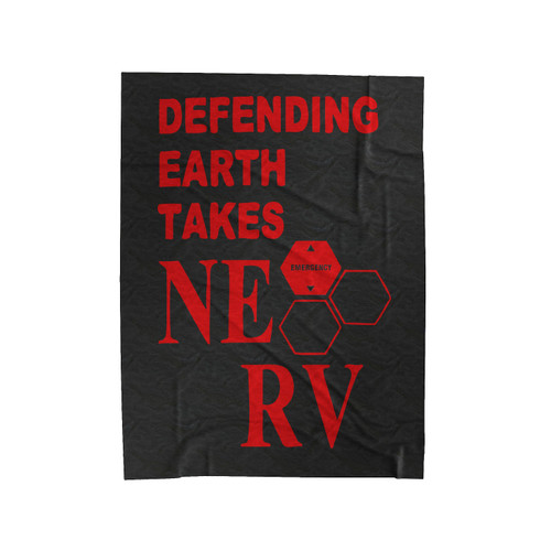 Defending Earth Takes Nerv Velveteen Blanket
