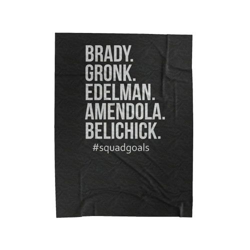Deflate Gate, Tom Brady, Gronk, Belichick, Edelman New England Patriots Football Velveteen Blanket