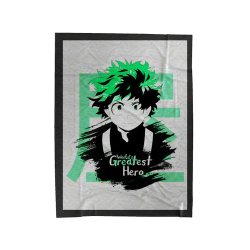 Deku My Hero Academia World Greatest Hero Velveteen Blanket