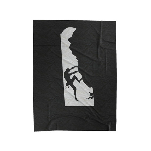 Delaware Rock Climbing Rock Clim Velveteen Blanket