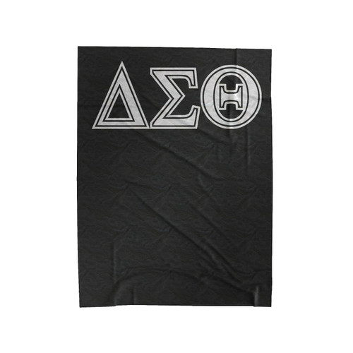 Delta Sigma Theta Greek Letters Velveteen Blanket